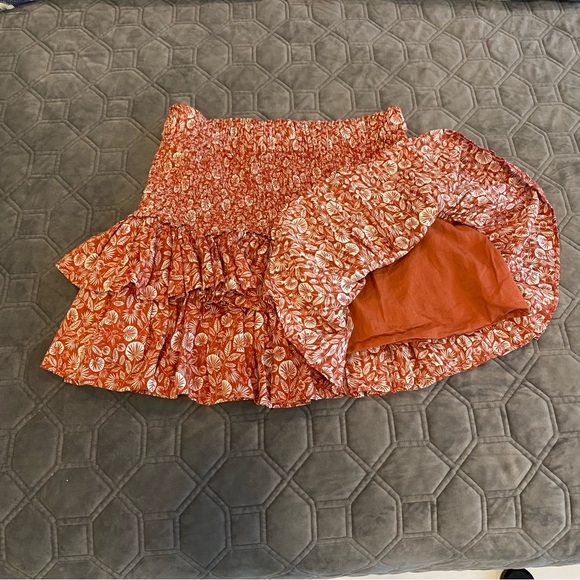 Women’s Loft Palm-Print Mini Skirt - Size M - Picture 4 of 10